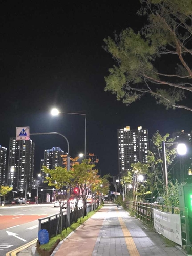  의정부시는 야간 보행자의 안전을 위해 민락2지구 일원에 설치된 노후 보행등 261개소를 고효율 LED 조명으로 교체해 밝고 안전한 도로 환경을 조성했다. / 사진=의정부시